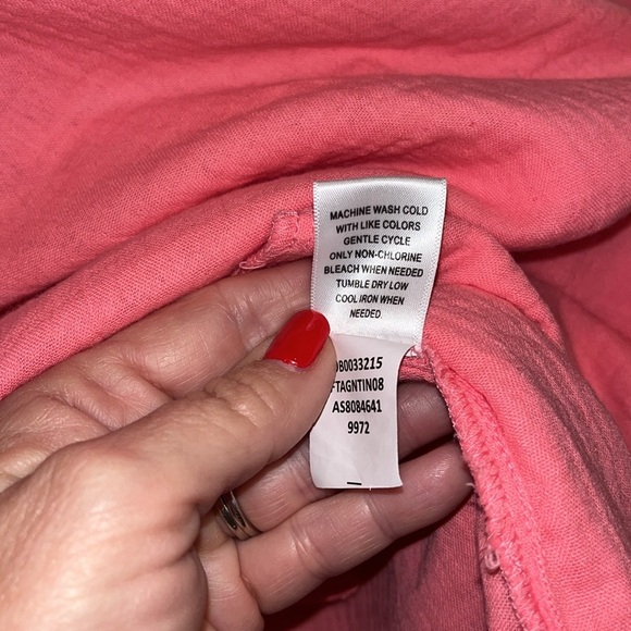 Appleseed’s petite 100% tangerine color ladies jacket with pockets size medium - Picture 9 of 11